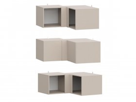 Антресоль (АН50+АН75+планка) Эккервуд (меланж) в Чулыме - chulym.mebel-nsk.ru | фото