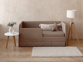 Диван-кровать Happy (капучино) в Чулыме - chulym.mebel-nsk.ru | фото