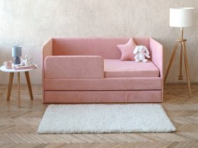 Диван-кровать Happy (коралловый) в Чулыме - chulym.mebel-nsk.ru | фото