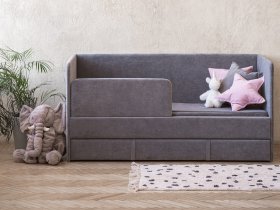 Диван-кровать Happy (темно-серый) в Чулыме - chulym.mebel-nsk.ru | фото