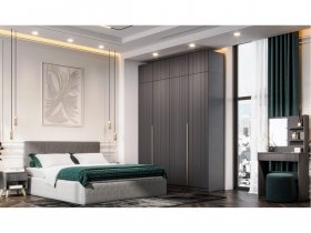 Гардеробная Эккервуд (графит) в Чулыме - chulym.mebel-nsk.ru | фото
