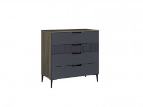 Комод 900 4ящ. Км052.0.001 Борнео (джара темная/хангва) в Чулыме - chulym.mebel-nsk.ru | фото