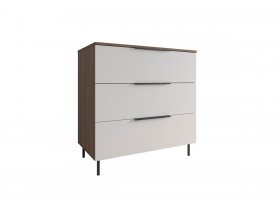 Комод 900 Роза (орех франклин карамельный/бежевый скин) в Чулыме - chulym.mebel-nsk.ru | фото