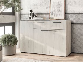 Комод Стандарт-4 NEW (дуб крафт белый) в Чулыме - chulym.mebel-nsk.ru | фото