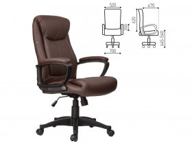 Кресло офисное BRABIX Enter EX-511, коричневое в Чулыме - chulym.mebel-nsk.ru | фото