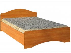 Кровать двуспальная 1,6м-1 (круглая спинка) в Чулыме - chulym.mebel-nsk.ru | фото
