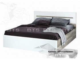 Кровать двуспальная 1,6 м  Наоми КР-11 в Чулыме - chulym.mebel-nsk.ru | фото