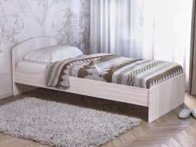 Кровать односпальная 80 с низкой спинкой (ясень шимо светлый) в Чулыме - chulym.mebel-nsk.ru | фото