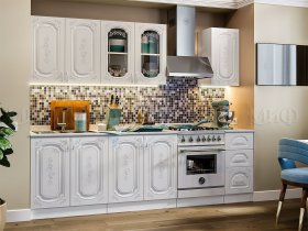Кухонный гарнитур Лиза-2 (белый) в Чулыме - chulym.mebel-nsk.ru | фото