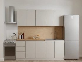 Кухонный гарнитур Мори 2,0 м (сатин) в Чулыме - chulym.mebel-nsk.ru | фото