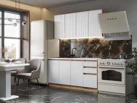 Кухонный гарнитур Ника 1,6 м (белый) в Чулыме - chulym.mebel-nsk.ru | фото