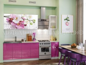 Кухонный гарнитур Орхидея (сиреневый) в Чулыме - chulym.mebel-nsk.ru | фото