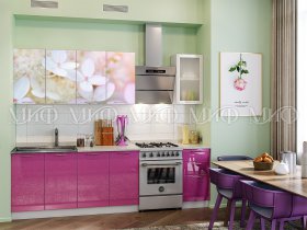 Кухонный гарнитур Вишневый цвет в Чулыме - chulym.mebel-nsk.ru | фото