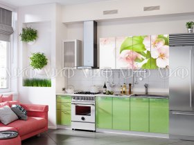 Кухонный гарнитур Яблоневый цвет в Чулыме - chulym.mebel-nsk.ru | фото