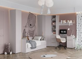 Модульная детская «Тефия» (тефия/софт сантьяго) в Чулыме - chulym.mebel-nsk.ru | фото
