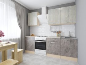 Модульная кухня Йота (пикард/цемент) в Чулыме - chulym.mebel-nsk.ru | фото