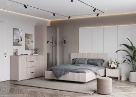 Модульная спальня «Тефия» (тефия/софт сантьяго) в Чулыме - chulym.mebel-nsk.ru | фото