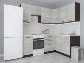 Модульная угловая кухня 1,4м*2,1м Лада (пикард) в Чулыме - chulym.mebel-nsk.ru | фото