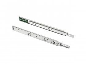 Направляющие полновыкатные шариковые, 45х450мм, PUSH TO OPEN, GTV в Чулыме - chulym.mebel-nsk.ru | фото