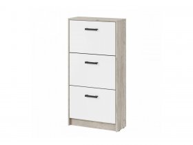 Обувница ОБ-3 Вега (дуб крафт серый/белый) в Чулыме - chulym.mebel-nsk.ru | фото
