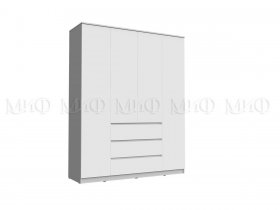 Шкаф 1600 с ящиками Челси (белый) в Чулыме - chulym.mebel-nsk.ru | фото