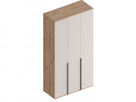 Шкаф 3-ств Сицилия (дуб альпийский/тефия) в Чулыме - chulym.mebel-nsk.ru | фото
