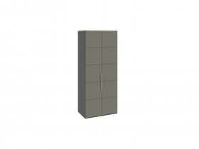 Шкаф для одежды с 2 дверями Наоми (джут/фон серый) СМ-208.07.03 в Чулыме - chulym.mebel-nsk.ru | фото