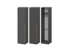 Шкаф ШК-50 Эккервуд (графит) в Чулыме - chulym.mebel-nsk.ru | фото