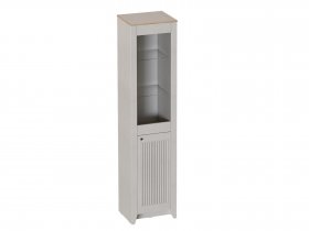 Шкаф-витрина однодверная Валенсия (гостиная) в Чулыме - chulym.mebel-nsk.ru | фото