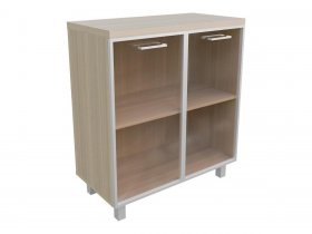 Тумба 2 двери со стеклом (бронза) Президент-ПРО Пр502 в Чулыме - chulym.mebel-nsk.ru | фото