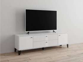 Тумба под ТВ Парус-10 (белый/белый снег) в Чулыме - chulym.mebel-nsk.ru | фото