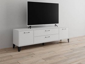 Тумба под ТВ Парус-13 (белый) в Чулыме - chulym.mebel-nsk.ru | фото